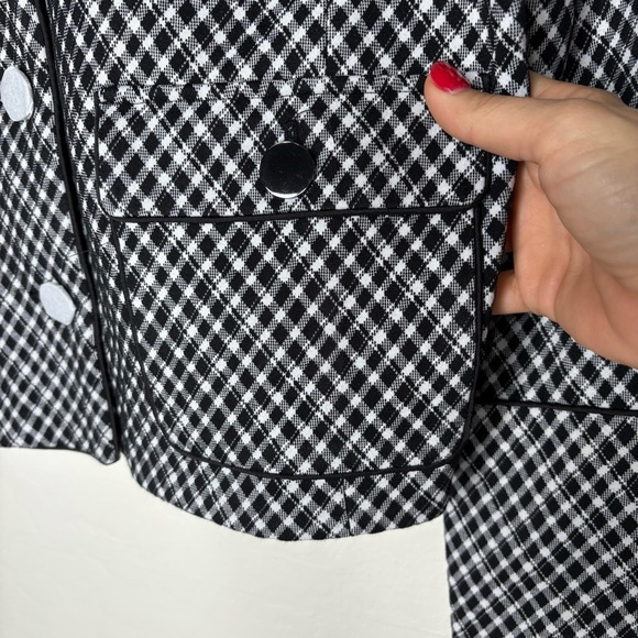 Spanx Ponte Lady Jacket in Jacquard in Classic Black Plaid - Picture 7 of 12